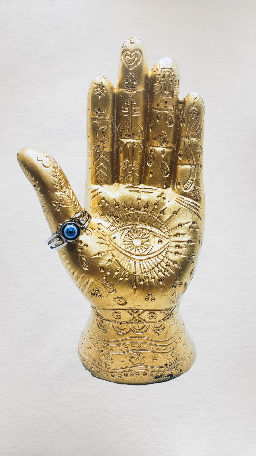 Silver Stainless Steel Bling Ring